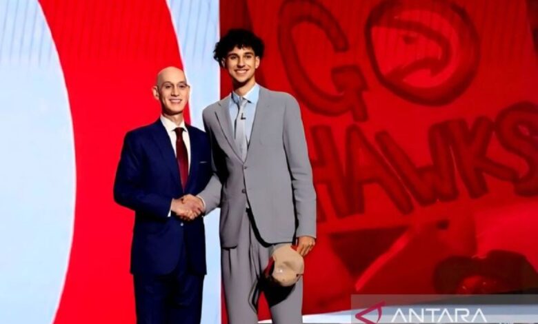 Atlanta Hawks pilih Zaccharie Risacher pada urutan satu NBA Draft 2024