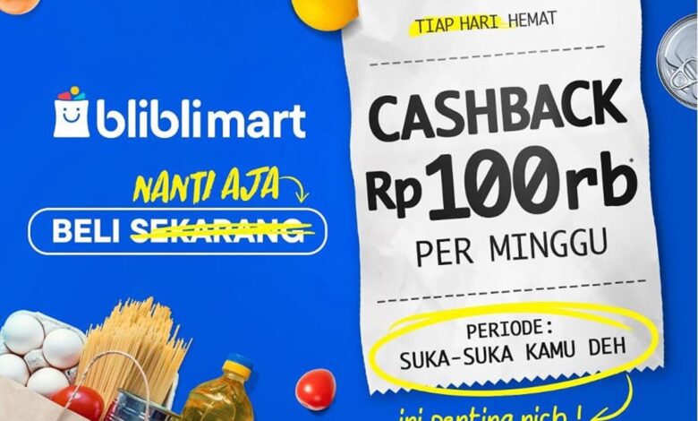 Blibli hadirkan promo “cashback” pada Bliblimart